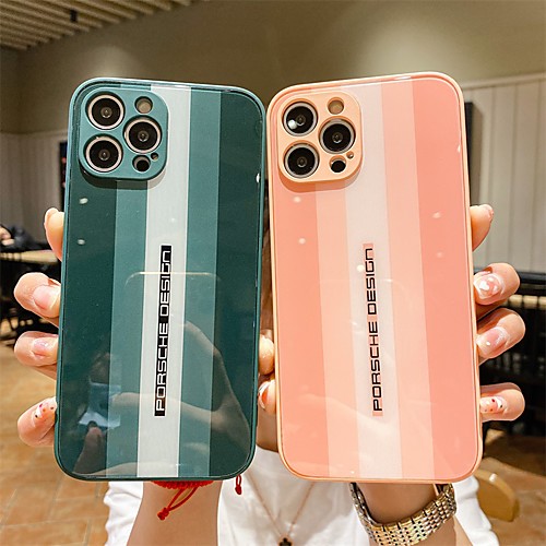 

Phone Case For Apple Back Cover iPhone 12 Pro Max 11 SE 2020 X XR XS Max 8 7 Shockproof Dustproof Color Gradient Word / Phrase TPU