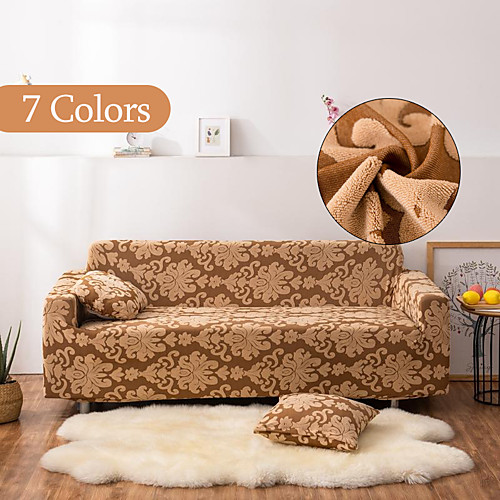 

High Quality Luxury Jacquard Stretch Sofa Cover for Living Room Amerian Style Embossed Pattern Couch Cover Slipcover Couch Protector Fit for 1-4 Cushion Couch and L Shape SofaEasy to Install