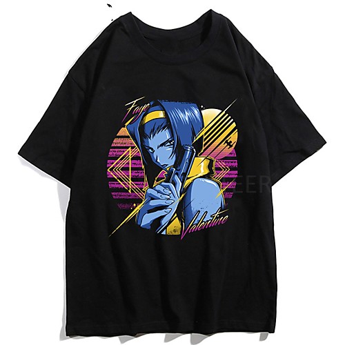 

Inspired by Cowboy Bebop Cosplay Anime Cartoon Polyester / Cotton Blend Print Harajuku Graphic Kawaii T shirt For Women's / Men's