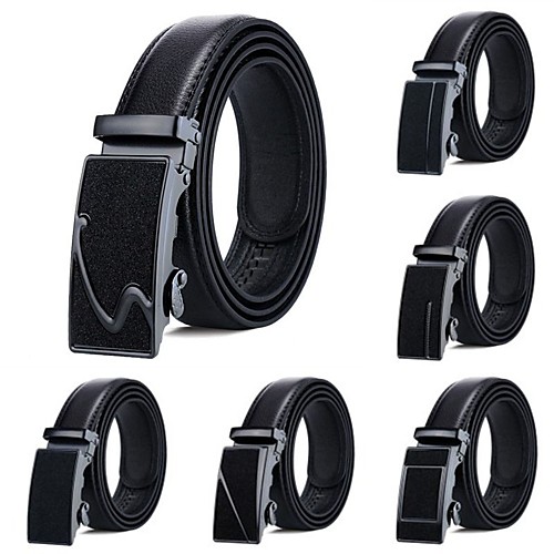 

Men's Wide Belt Office / Career Daily Wear As the Picture Belt Solid Color