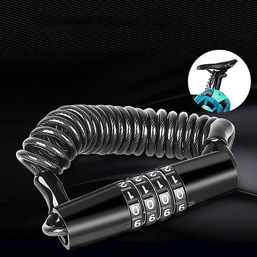 

Bike Locks Portable Locking Security For Road Bike Mountain Bike MTB Folding Bike Recreational Cycling Cycling Bicycle Metal Black