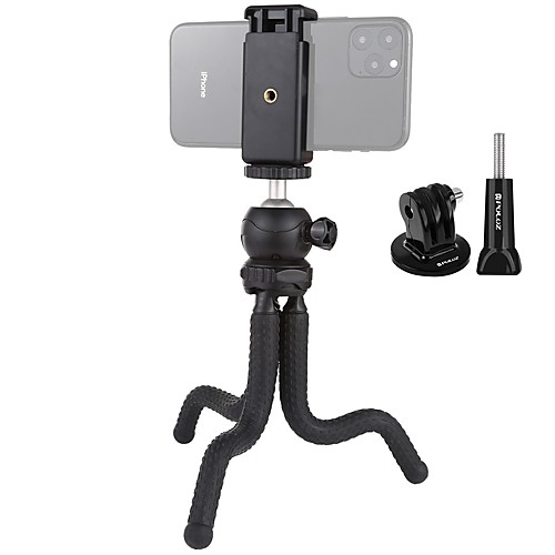 

PULUZ Phone Holder Stand Mount Desk Outdoor Phone Desk Stand Adjustable ABS Phone Accessory iPhone 12 11 Pro Xs Xs Max Xr X 8 Samsung Glaxy S21 S20 Note20