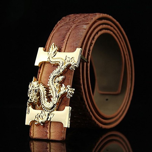 

Men's Wide Belt Office / Career Daily Wear As the Picture Belt Solid Color