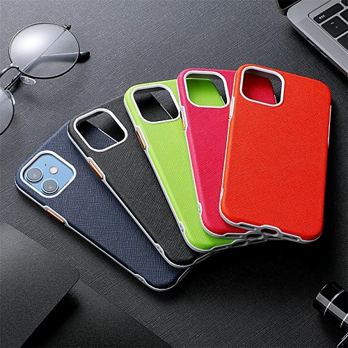 

Phone Case For Apple Back Cover iPhone 12 Pro Max 11 SE 2020 X XR XS Max 8 7 Shockproof Dustproof Solid Colored PU Leather