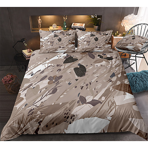 

Duvet Cover Sets 3 Piece Rayon / Polyester 3D Rainbow Reactive Print Bohemian Style