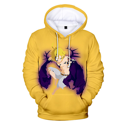 

Inspired by The Seven Deadly Sins Cosplay Anime Cartoon 100% Polyester 3D Harajuku Graphic Kawaii Hoodie For Women's / Men's