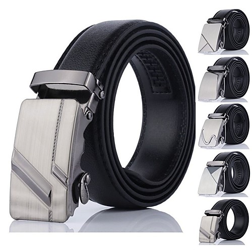 

Men's Wide Belt Office / Career Daily Wear As the Picture Belt Solid Color