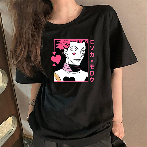 

Inspired by Hunter X Hunter Cosplay Anime Cartoon Polyester / Cotton Blend Print Harajuku Graphic Kawaii T-shirt For Women's / Men's
