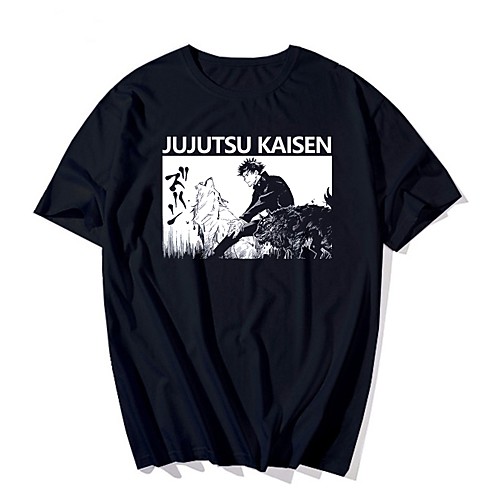 

Inspired by Jujutsu Kaisen Cosplay Anime Cartoon Polyester / Cotton Blend Print Harajuku Graphic Kawaii T-shirt For Women's / Men's