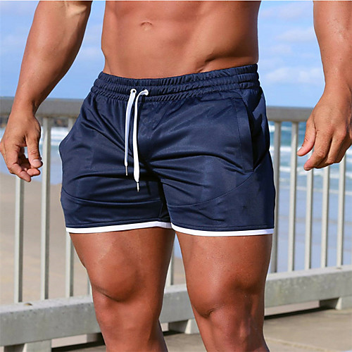 

Men's Sporty Casual / Sporty Quick Dry Breathable Soft Daily Sports Chinos Shorts 5.5 Inch Inseam Shorts Pants Solid Color Short Drawstring Elastic Waist ArmyGreen White Blue Khaki Camouflage Green