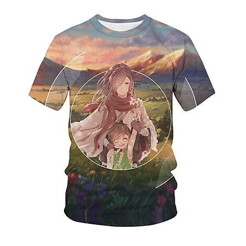 

Inspired by Dororo Cosplay Anime Cartoon 100% Polyester 3D Harajuku Graphic Kawaii T-shirt For Women's / Men's