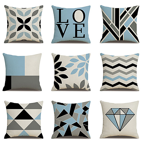 

Geometric Double Side Cushion Cover 1PC Soft Square Throw Pillow Cover Cushion Case Pillowcase for Bedroom Livingroom Superior Quality Machine Washable Outdoor Cushion for Sofa Couch Bed Chair