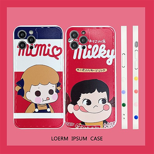 

Phone Case For Apple Back Cover iPhone 12 Pro Max 11 X XR XS Max Shockproof Dustproof Cartoon Geometric Pattern TPU