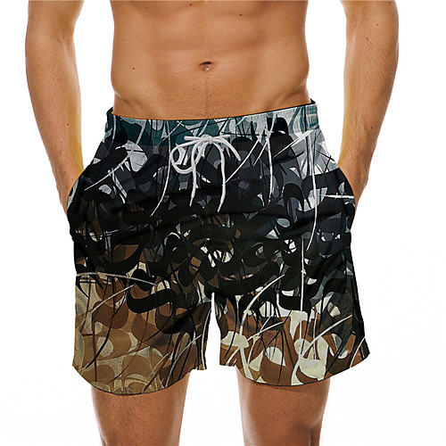 

Men's Designer Casual / Sporty Big and Tall Quick Dry Breathable Soft Holiday Beach Swimming Pool Shorts Bermuda shorts Swim Trucks Pants Graphic Graphic Prints Short Drawstring Elastic Drawstring