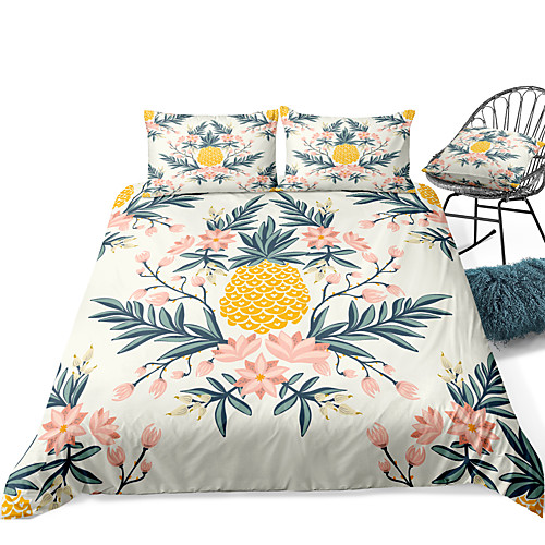 

Duvet Cover Sets 3 Piece Rayon / Polyester 3D Rainbow Reactive Print Bohemian Style