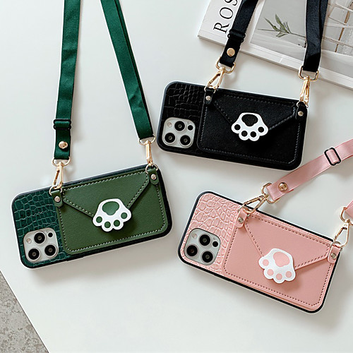 

Phone Case For Apple Back Cover iPhone 12 Pro Max 11 SE 2020 X XR XS Max 8 7 Card Holder Shockproof Dustproof Geometric Pattern PU Leather
