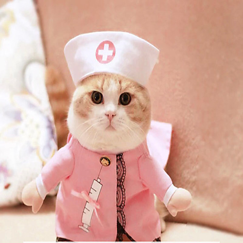 

Dog Costume Patterned Cartoon Casual / Daily Birthday Dog Clothes Puppy Clothes Dog Outfits Breathable Pink Costume for Girl and Boy Dog Polyester S M L XL