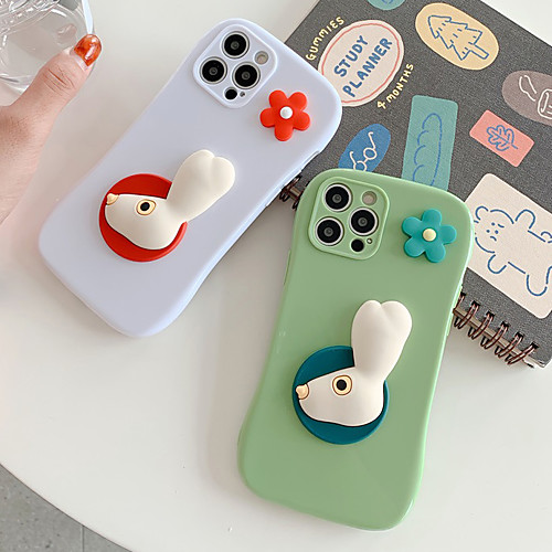 

Phone Case For Apple Back Cover iPhone 12 Pro Max 11 SE 2020 X XR XS Max 8 7 Shockproof Dustproof Cartoon Solid Colored TPU