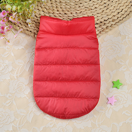 

Dog Costume Jacket Solid Colored Leisure For Indoor and Outdoor Use Casual / Daily Outdoor Winter Dog Clothes Puppy Clothes Dog Outfits Warm Red Green Costume for Girl and Boy Dog Polyester XS S M L