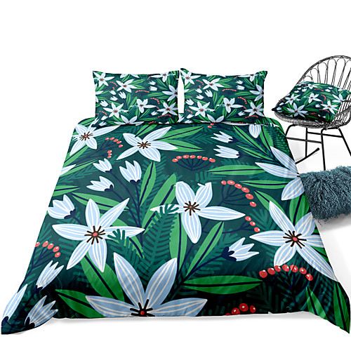 

Duvet Cover Sets 3 Piece Rayon / Polyester 3D Rainbow Reactive Print Bohemian Style