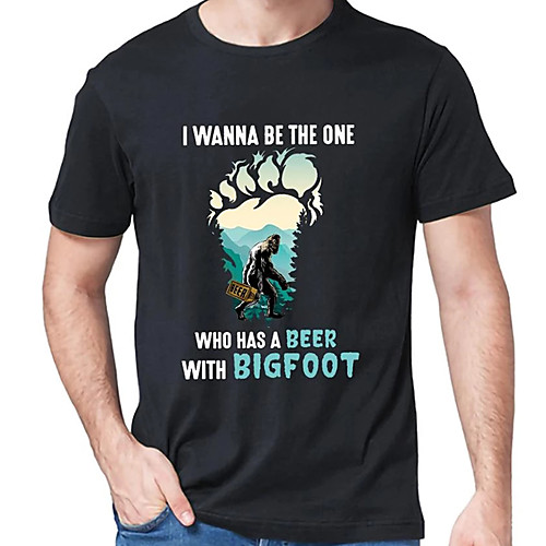 

Men's Unisex Tee T shirt Hot Stamping Graphic Prints Letter Animal Plus Size Print Short Sleeve Casual Tops Cotton Basic Designer Big and Tall Black