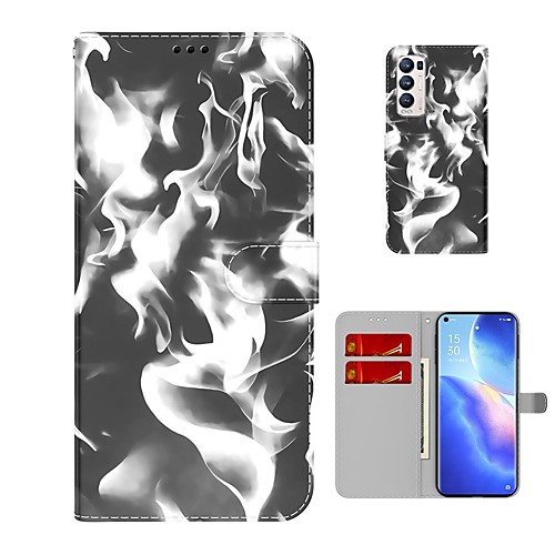 

Rendering Color Wallet Leather Phone Case For OPPO Find X3 Neo Find X3 Lite Oppo A72 / A52 / A92 A53 A33 Card Holder Kickstand Shockproof Protection Case For Oppo Realme X7 7i 6i 5i C17
