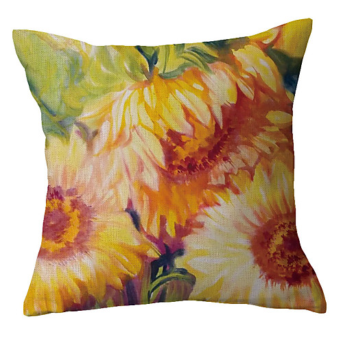 

Double Side Cushion Cover 1PC Faux Linen Soft Decorative Square Throw Pillow Cover Cushion Case Pillowcase for Sofa Bedroom Superior Quality Machine Washable