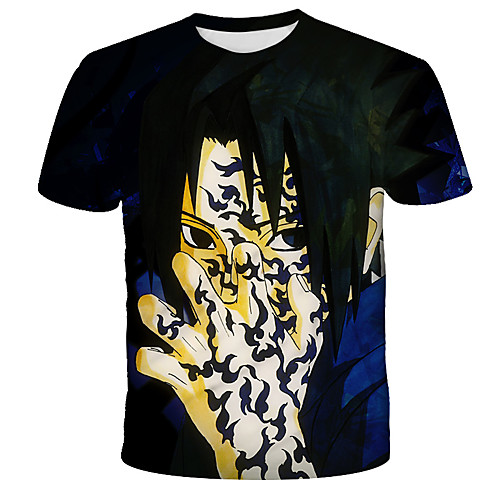 

Inspired by Naruto Akatsuki Anime Cartoon Polyester / Cotton Blend 3D 3D Harajuku Graphic T-shirt For Women's / Men's