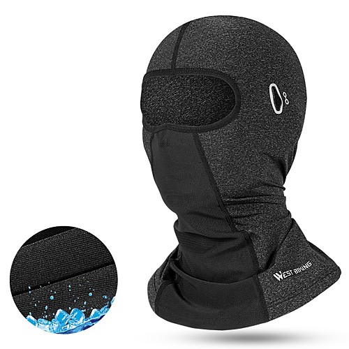 

Balaclava Patchwork Solid Color Sunscreen Fast Dry Breathability Stretchy Sweat wicking Bike / Cycling Black Grey Spandex Summer for Unisex Adults' Outdoor Exercise Bike / Cycling Patchwork