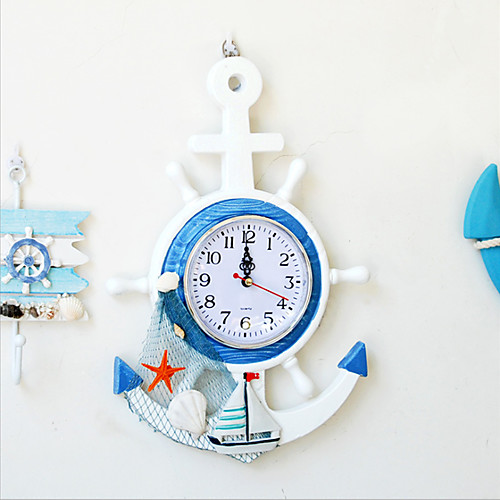 

Mediterranean Home Decoration Wall Clock Wooden Wall Clock Ocean Style Wall Cock