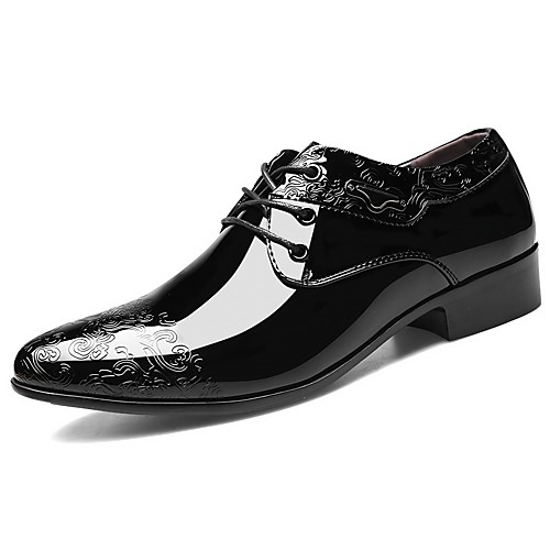 

Men's Oxfords Leatherette Loafers Business British Party & Evening Office & Career Rubber Faux Leather Waterproof Massage Non-slipping Black Spring Summer