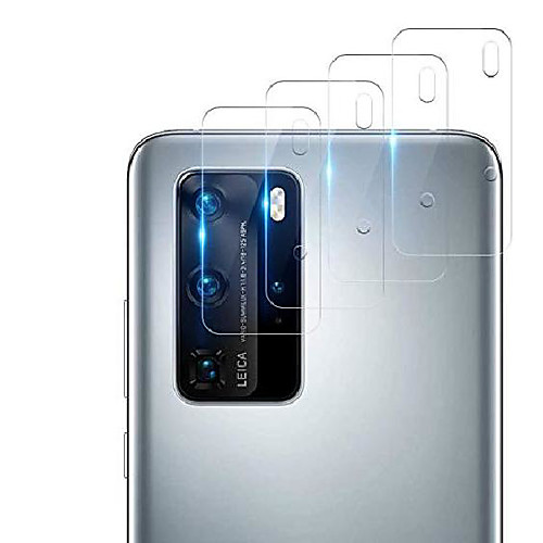 

snungphir camera tempered glass screen protector for huawei p40 pro [4 pieces], 2.5d arc edge high-definition, 9h hardness, anti-fingerprint, hd-clear camera screen protector for huawei p40 pro
