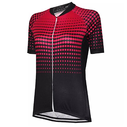 

21Grams Women's Short Sleeve Cycling Jersey Summer Spandex Polyester Black / Red Bike Jersey Top Mountain Bike MTB Road Bike Cycling Quick Dry Moisture Wicking Breathable Sports Clothing Apparel