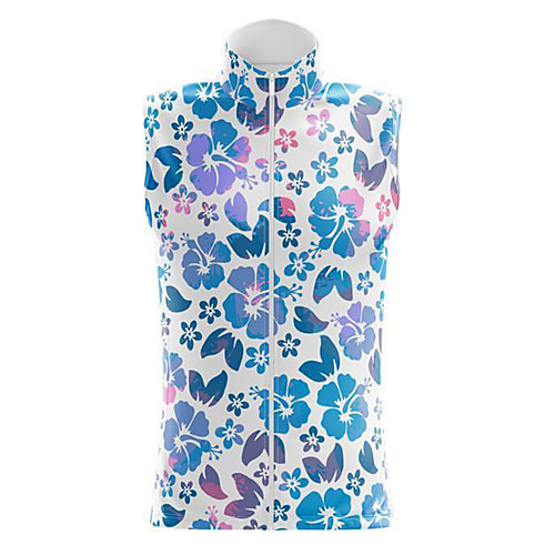

21Grams Women's Sleeveless Cycling Jersey Summer Spandex BlueWhite Butterfly Bike Top Mountain Bike MTB Road Bike Cycling Quick Dry Moisture Wicking Sports Clothing Apparel / Stretchy / Athleisure