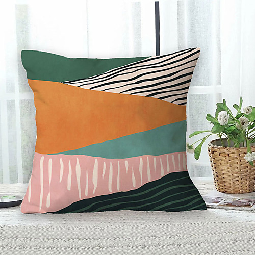 

Modern Double Side Cushion Cover 1PC Soft Decorative Square Throw Pillow Cover Cushion Case Pillowcase for Bedroom Livingroom Superior Quality Machine Washable Outdoor Cushion for Sofa Couch Bed Chair Green Black Pink