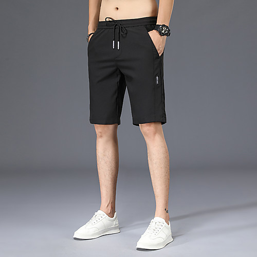 

Men's Casual / Sporty Chino Outdoor Chinos Shorts Pants Solid Color Short Black Khaki Light Grey Light Green