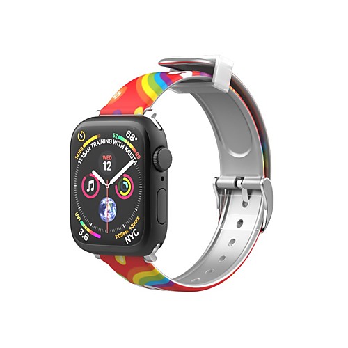 

Smart Watch Band for Apple iWatch 1 pcs Printed Bracelet Silicone Replacement Wrist Strap for Apple Watch Series SE / 6/5/4/3/2/1