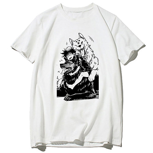 

Inspired by Jujutsu Kaisen Cosplay Anime Cartoon Polyester / Cotton Blend Print Harajuku Graphic Kawaii T-shirt For Women's / Men's