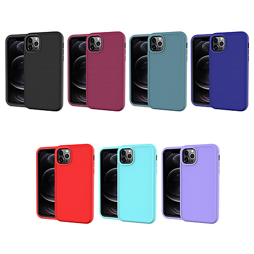 

Phone Case For Apple Back Cover iPhone 12 Pro Max 11 SE 2020 X XR XS Max 8 7 6 Shockproof Dustproof Solid Colored TPU