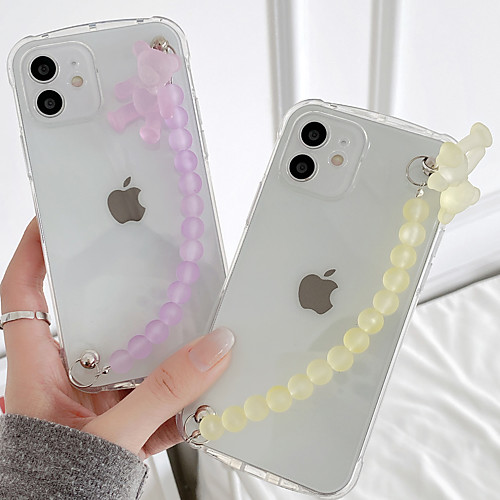 

Phone Case For Apple Back Cover iPhone 12 Pro Max 11 SE 2020 X XR XS Max 8 7 Shockproof Dustproof Transparent Geometric Pattern Animal TPU