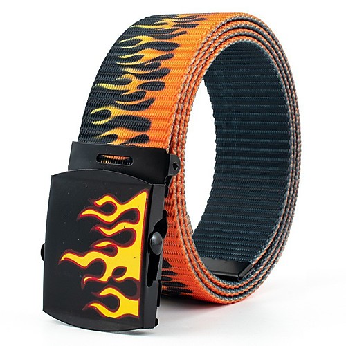 

Men's Wide Belt 100g / m2 Polyester Knit Stretch Belt Color Block