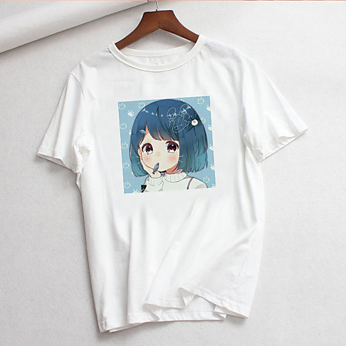 

Inspired by Cosplay Cosplay Anime Cartoon Polyester / Cotton Blend Print Harajuku Graphic Kawaii T shirt For Women's / Men's