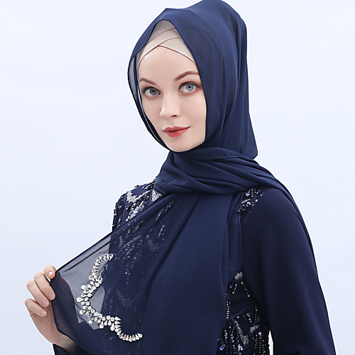 

Arabian Adults Women's Cosplay Hijab / Khimar For Party Halloween Chiffon Pearl Halloween Carnival Masquerade Scarf