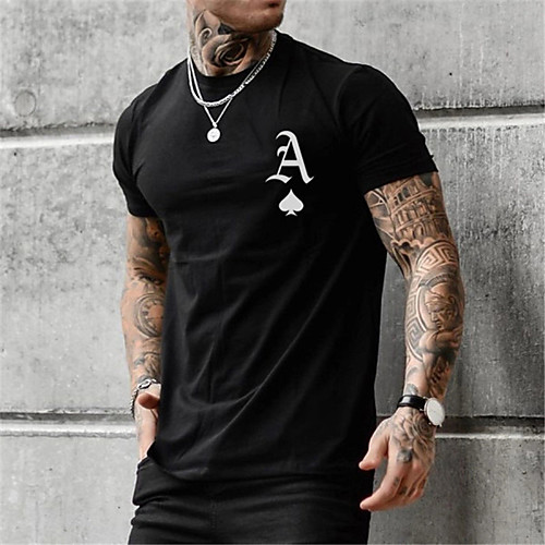 

Men's Unisex Tee T shirt Shirt Hot Stamping Graphic Prints Letter Plus Size Zero two Print Short Sleeve Casual Tops Cotton Basic Designer Big and Tall Black