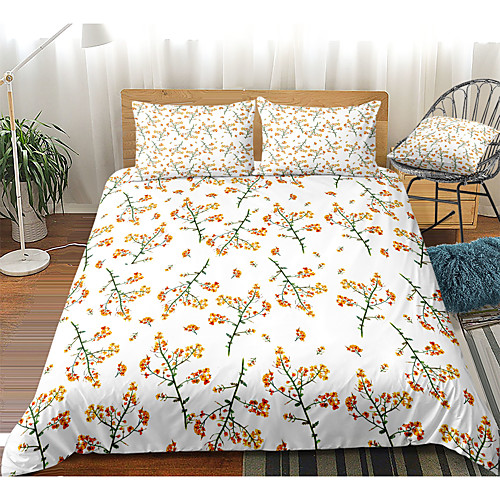 

Duvet Cover Sets 3 Piece Rayon / Polyester 3D Rainbow Reactive Print Bohemian Style