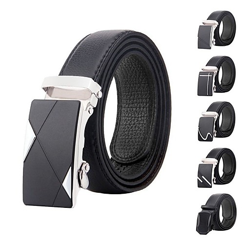 

Men's Wide Belt Office / Career Daily Wear As the Picture Belt Solid Color