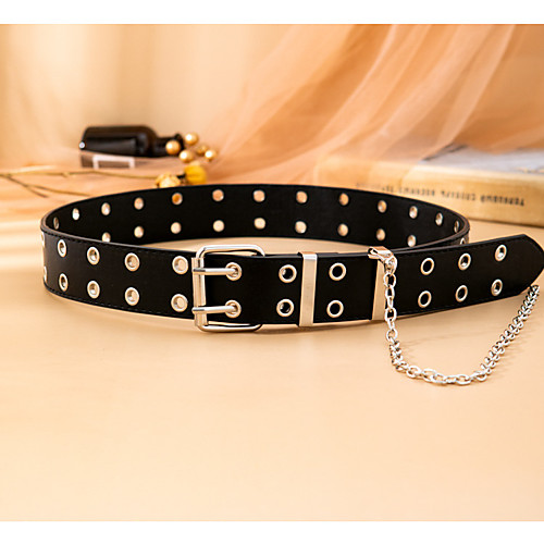 

Women's Waist Belt Party Club Light Brown Brown Belt Solid Colored