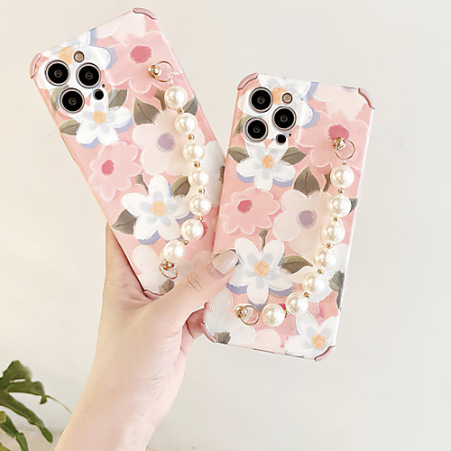 

Phone Case For Apple Back Cover iPhone 12 Pro Max 11 SE 2020 X XR XS Max 8 7 Shockproof Dustproof Flower TPU