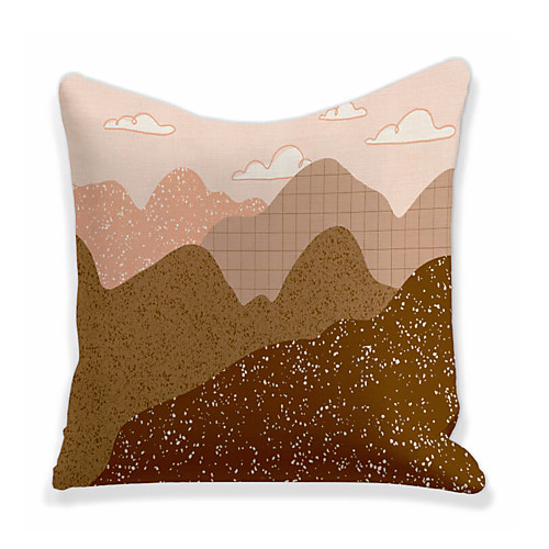 

Mountain Double Side Cushion Cover 1PC Soft Throw Pillow Cover Cushion Case Pillowcase for Sofa Bedroom Livingroom Superior Quality Machine Washable Outdoor Cushion for Sofa Couch Bed Chair