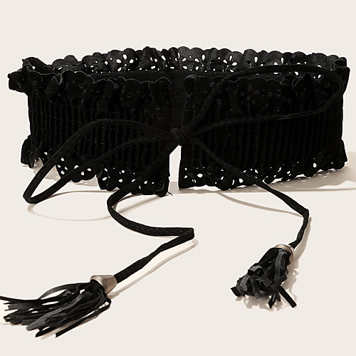 

Women's Skinny Belt leatherette Belt Solid Colored / Party